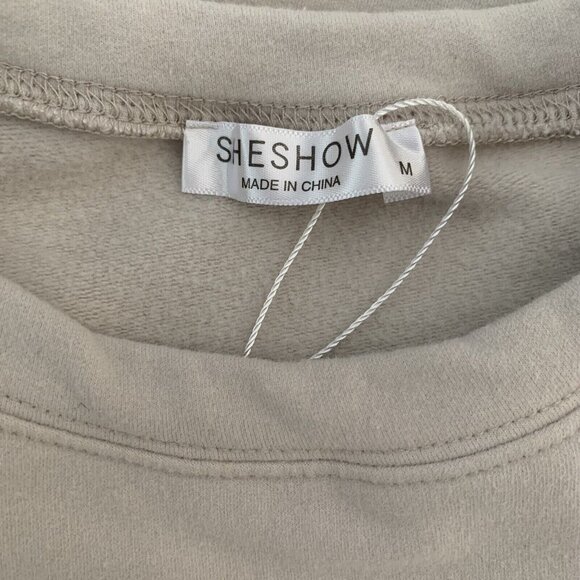 Sheshow Sweater Medium Ivory Bow Mama Graphic Crewneck Cozy Casual - Picture 5 of 6